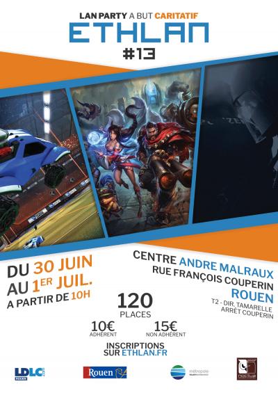 Affiche lan party Ethlan #13