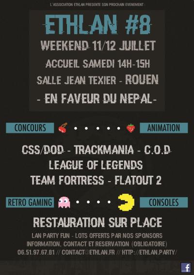 Affiche lan party Ethlan #8